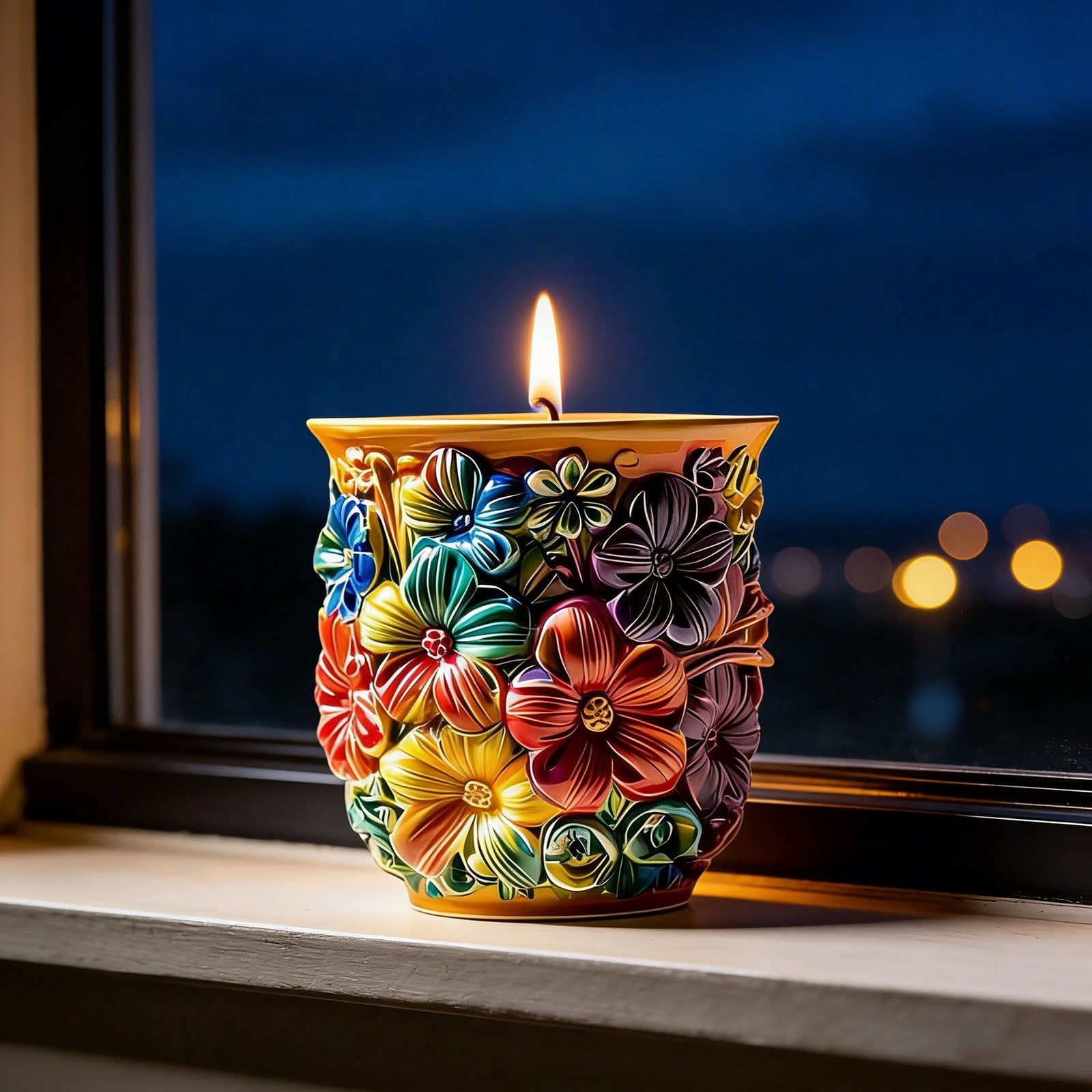 3D Flower Planter Mold Resin Jar Container Mold For DIY Candle Holder Makeup Brush Holder Use