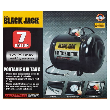 Torin Black Jack Portable Air Tank, 7gal