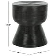 thumbnail image 3 of SAFAVIEH Heimdall Modern Accent Table, Distressed Black (18.1 in. W x 18.1 in. D x 20.5 in. H), 3 of 7