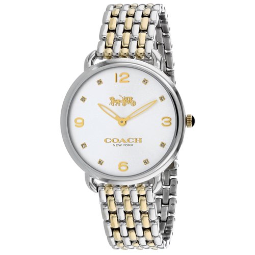 Coach Coach Women S Delancey Silver Dial Two Tone Watch Walmart Com Walmart Com