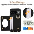 thumbnail image 5 of Decase for Google Pixel 9 / 9 Pro Case, Luxury Soft Rhomboid PU Leather Wallet, Shockproof Protective Phone Cover for Google Pixel 9 / 9 Pro with Crossbody Landyard,Black, 5 of 9