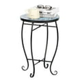 thumbnail image 3 of UBesGoo Blue Ocean Mosaic Round Terrace Bistro Table, Outdoor Plant Stand, 3 of 8