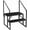 Black with 2 Handrail, variant on Kicctian RV Steps with Handrail, 2-Tier RV Stairs, 660 Lbs Heavy-Duty Camper Entry Stairs, Anti-Slip Hot Tub Steps for Travel Trailers, Mobile Home
