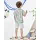 thumbnail image 4 of Traje de verano para niño pequeño, camisa YALLET y pantalones cortos 4-5T, 4 of 8