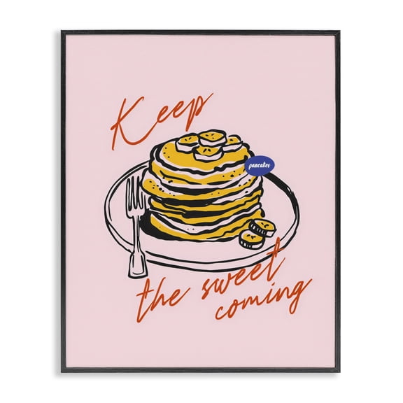 Stupell Industries Eclectic Keep The Sweet Coming Black Framed Giclee Art, 11 x 14, by The Prints Vibe