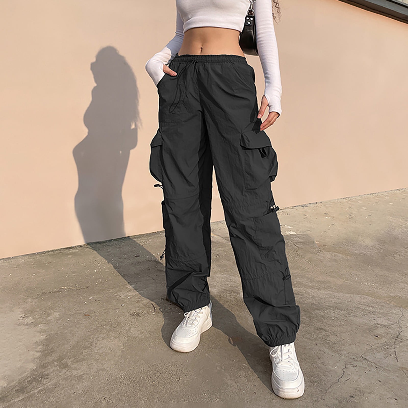 Girlfairy Street Fashion Black Straight Long Pants Women Clothing High  Waisted Wide Leg Trousers Basic Casual Bottoms | Casual outfits, Fashion  inspo outfits, Fashion outfits