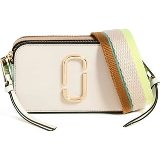 Marc Jacobs Mini Snapshot Crossbody Bag, Cloud White Multi Leather