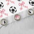 thumbnail image 4 of Feelyou Football Soccer Curtains Pack of 2 (52x84 Each), Bowknot Ribbon Window Curtains, 4 of 6