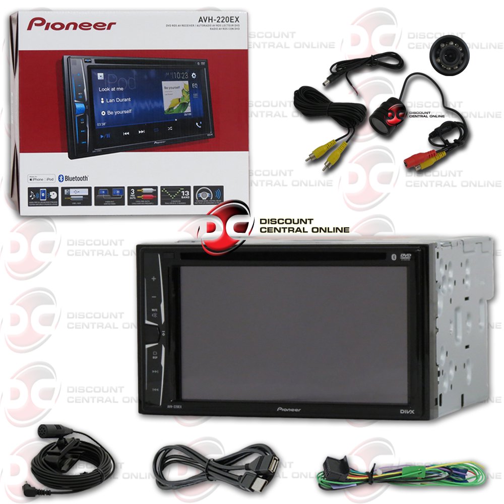 Pioneer AVH220EX Double Din 6.2 AM/FM DVD CD Stereo Android & iPhone