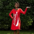 thumbnail image 5 of Coca Cola Skater Dress Halloween Costume Womens Red Coke Cosplay for Parties, 5 of 5