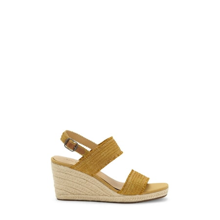 Lucky Brand Minjah Espadrille Jute-Wrapped Wedge Sandal GOLDEN YELLOW (10, GOLDEN YELLOW)