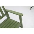 thumbnail image 4 of Ktaxon Outdoor Wood Rocking Chair with Footboard for Patio Garden Adults, Olive Green, 4 of 7
