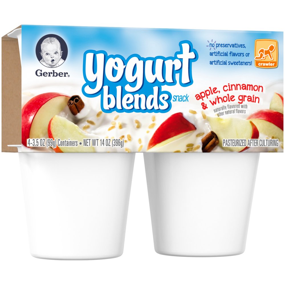 Gerber Yogurt Blends Snack Apple Cinnamon & Whole Grain Yogurt 43.5 oz