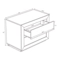 thumbnail image 3 of Soren Contemporary 32" Nightstand in Whitewashed Oak (2-Drawer), 3 of 8