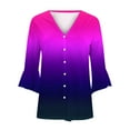 thumbnail image 5 of Babysbule Womens Cardigans Fashion Woman 3/4Sleeve T-Shirt Open Front Cardigan Outerwear Printing Blouse Coat Tops Women's Top Blouse, 5 of 5