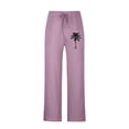 thumbnail image 4 of Puntoco Pantalones casuales largos para hombre, pantalones casuales con estampado de moda para hombre, cintura elástica con bolsillos, pantalones deportivos, 4 of 4