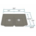 thumbnail image 3 of Kitchen Undermount Sink Double Equal Bowl Low-Divide - AstraGranite, 3 of 3