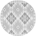 thumbnail image 1 of Ahgly Company Indoor Round Southwestern Gray Country Area Rugs, 7' Round, 1 of 1
