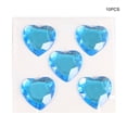 thumbnail image 4 of Cateissary Pegatinas de diamantes de imitación de corazón, gemas de cristal acrílico, adornos ornamentales, de mano para álbum de Artesanía Azul, 4 of 6
