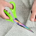 thumbnail image 4 of SUTENGDA Winter Savings Clearance!  Craft Sewing Scissors Titanium Alloy Blade Multi-purpose Scissors Set 3 Pieces, 4 of 5