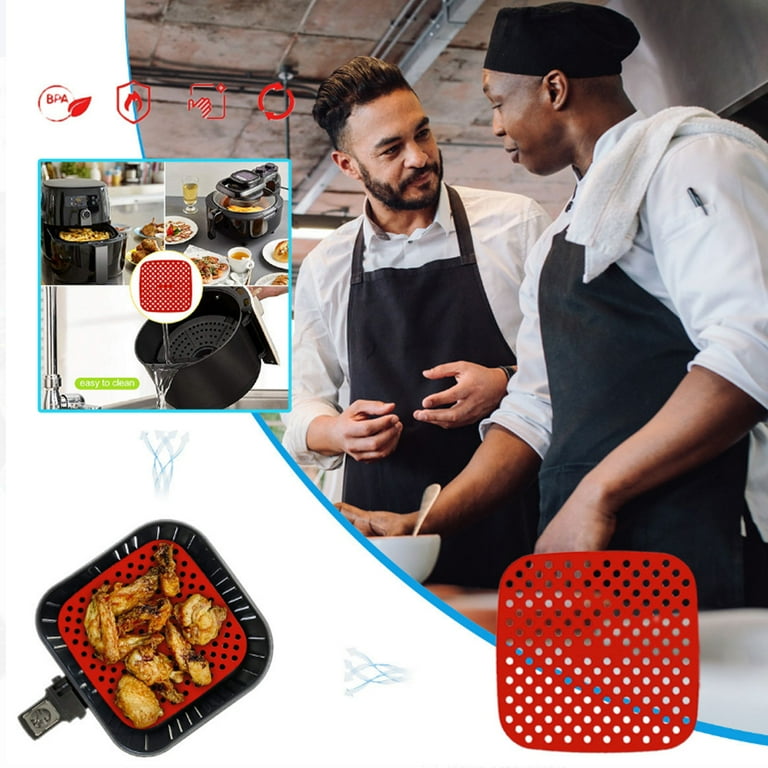 Reusable Air Fryer Liners – 7.5-Inch / 8.5-Inch Square, Pawst Food-Grade  Silicone, Air Fryer Accessories for COSORI, INSTANT VORTEX, NUWAVE, POWER  XL, AND MORE 