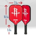 thumbnail image 2 of Franklin Sports NBA Houston Rockets Pickleball Paddle - Official NBA Team Pickleball Paddles - USAP (USAPA) Approved Premium Quality Pickleball Paddles - Authentic Team Logos + Colors, 2 of 12