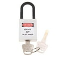 thumbnail image 1 of Candado de seguridad de acero inoxidable con grillete de 1,5" y llave diferente, nuevo Blanco, 1 of 9
