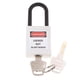 thumbnail image 1 of Candado de seguridad de alta resistencia con grillete de 1,5 pulgadas y llaves diferentes Blanco, 1 of 9