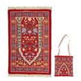 thumbnail image 2 of Premium Chenille Tassel Pilgrimage Blanket - Comfortable, Cozy, Versatile Usage, With Carrying Bag, For Meditation, 2 of 8