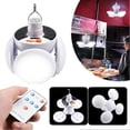 thumbnail image 2 of 2 in 1 Folding Solar Lamp with Remote Control High Brightness Garage Folding Bulb for RV-adventures, 2 of 5