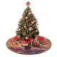 thumbnail image 4 of Falda para árbol de Navidad de Mario, suave y divertida, decoración navideña de granja con cuello para árbol de Navidad de 48", 4 of 4