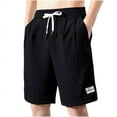 thumbnail image 3 of Birdeem Shorts Mi-Cuisse Classiques pour Hommes, Mode Été, Amples, Décontractés, Unis, 3 of 8