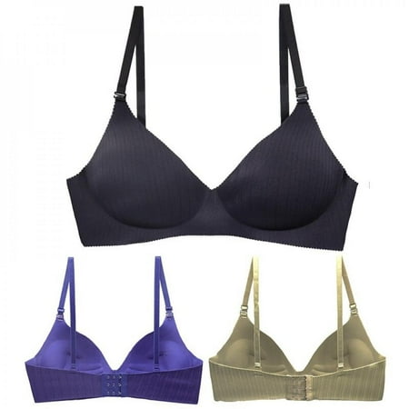 

Clearance!Womens Seamless Bras Push Up Bra No Wire Brassiere Underwear Lingerie Thin Soft Gathered Bras