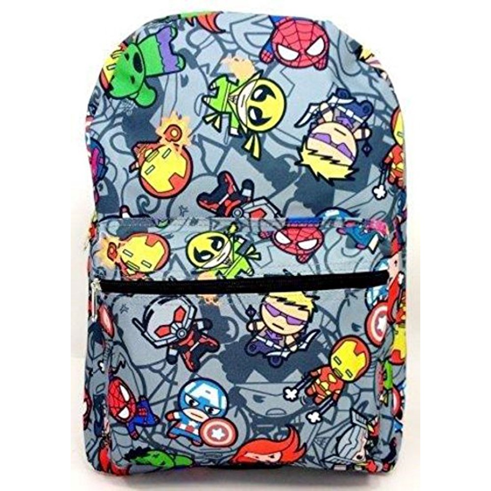 Marvel Backpack Super Heros Grey School Bag New 694562 Walmart