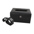 thumbnail image 4 of Caja de pañuelos para coche, de cuero sintético, multifuncional, para guardar toallas de papel. Negro, 4 of 9