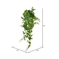 thumbnail image 2 of Vickerman 51" Artificial Green Grape Leaf Ivy Hanging Bush., 2 of 2
