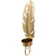 thumbnail image 4 of Candelabro de pared de metal con forma de hoja para velas de té, 4 of 7