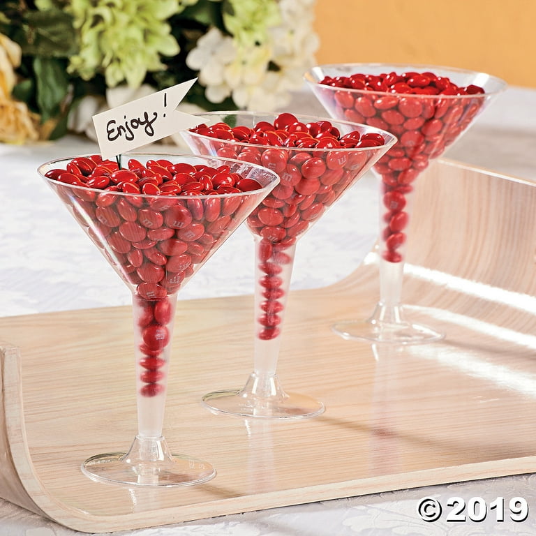 4 Oz Plastic Martini Glass (20Pc) - Party Supplies - 20 Pieces