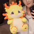 thumbnail image 2 of Cartoon Zodiac Mascot Dragon Plush Toys Soft Lucky Dragon Stuffed Animal Kawaii Plushie Doll Pillow Store Decor Gift, 2 of 5