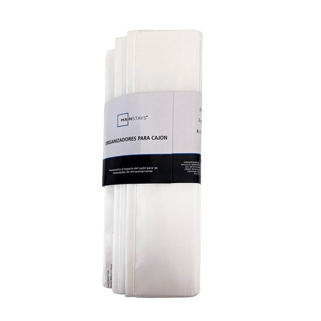 Organizador Mainstays para Cajón Blanco 6 Piezas