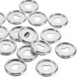 thumbnail image 5 of Uxcell 24mm Plastic Book Binding Discs Discbound Expansion Discs Plating Heart Binder Rings, Silver 22 Pack, 5 of 6