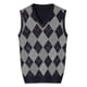 thumbnail image 2 of Yynuda Mens Cashmere Pullover Wool Blend Sleeveless Knit V-neck Sweater, 2 of 2