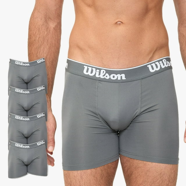 Bóxer Wilson Pack 4 Caballero Liso Transpirable