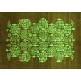 thumbnail image 1 of Ahgly Company Indoor Rectangle Oriental Green Industrial Area Rugs, 4' x 6', 1 of 4