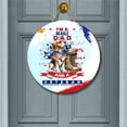 thumbnail image 2 of I'm a Beagle Dad and a Veteran, Nothing Scares me Happy Father's Day Round Wood Sign Beagles Dog Lover Gifts Idea Hanging Wall Home Decor - 00006, 2 of 5