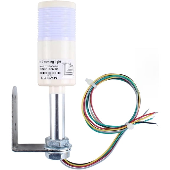 Industrial Warning Light 3 Color in 1 Layer Led Signal Flashing Light with Buzzer L Style Base