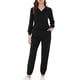 thumbnail image 1 of INSPIRAR CHIC Conjuntos de Pijamas para Mujeres con Sudadera y Pantalones de Noche con Bolsillos, Conjuntos de Lounge L Negro, 1 of 4