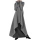 thumbnail image 1 of Gibobby Vestidos de sueter Vestido suelto irregular de color sólido para mujer, sudadera, de cuello , vestido de graduación para mujer(Gris,XL), 1 of 5