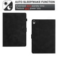 thumbnail image 5 of Case for iPad mini 6th Gen 8.3" 2021/iPad mini 7th Gen (A17 Pro) 2024 8.3", Embossed PU Leather Folio Stand Cover Drop Protective with Auto Wake/Sleep & Card Slots & Pen Holder - Black, 5 of 5