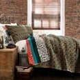 thumbnail image 2 of Boho Stripe 3 Piece Quilt Set by Lush Decor, 2 of 11